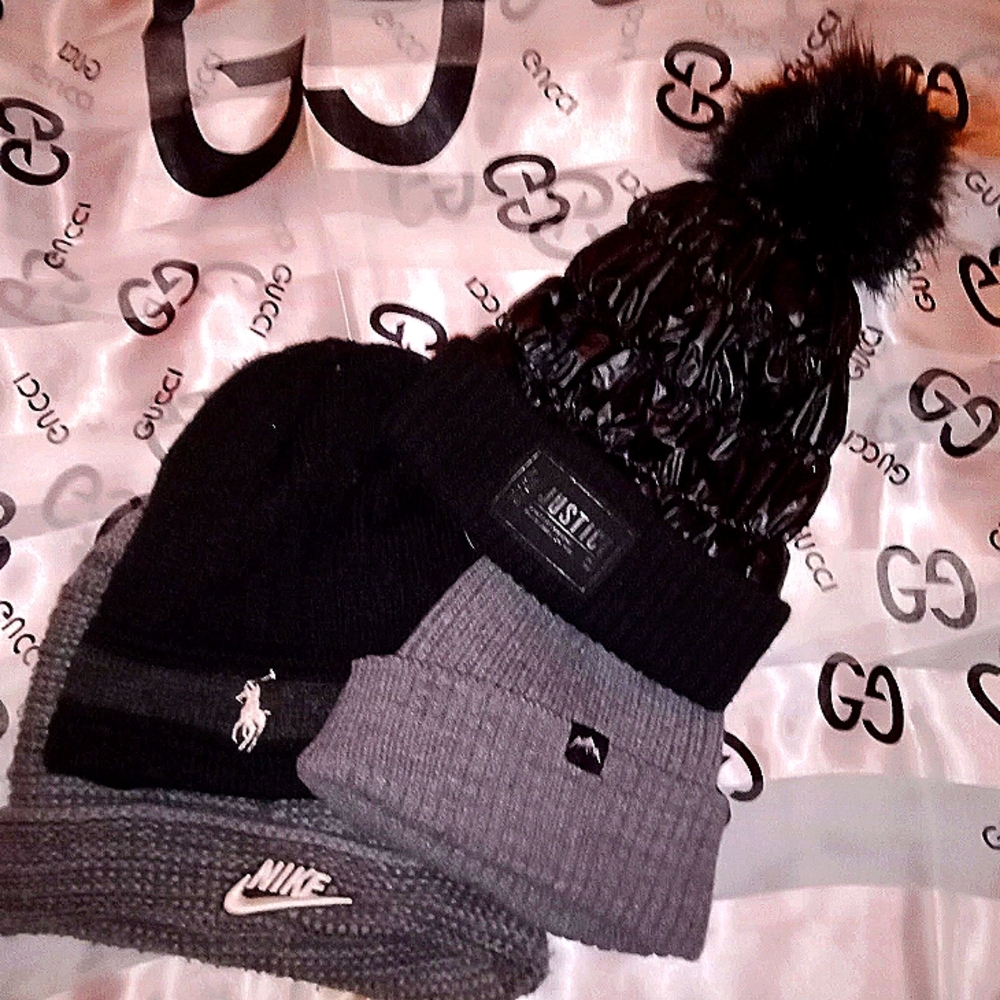 Bundle Nike, Polo, Columbia & winter hats.